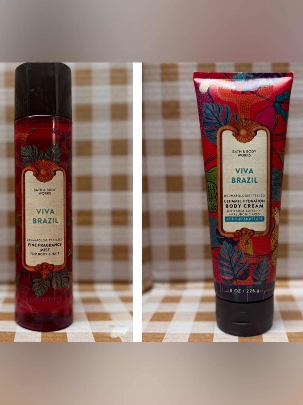 NEW B&BW Viva Brazil fragrance and body cream set